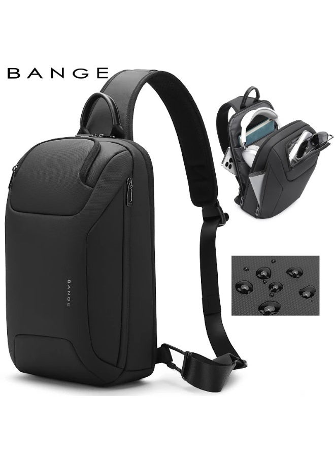 Bange 8031 Black Multifunctional Waterproof Sling Shoulder Men Bag - Image 2